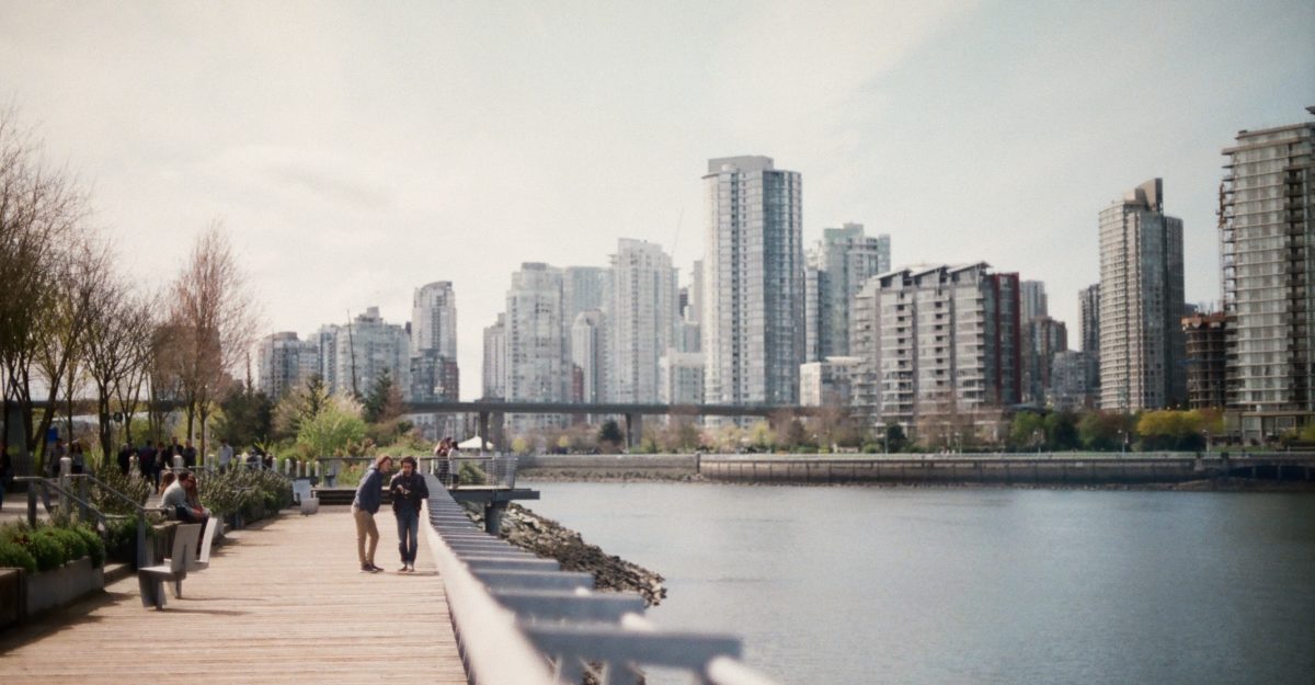 Vancouver boardwalk at waterfront