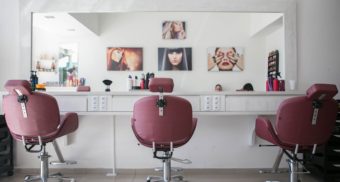 Hair Salon Chairs Sitting Empty