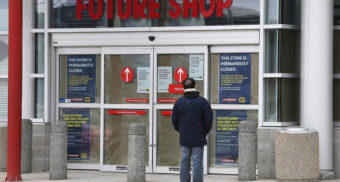 Future Shop Store Front Showing Closed