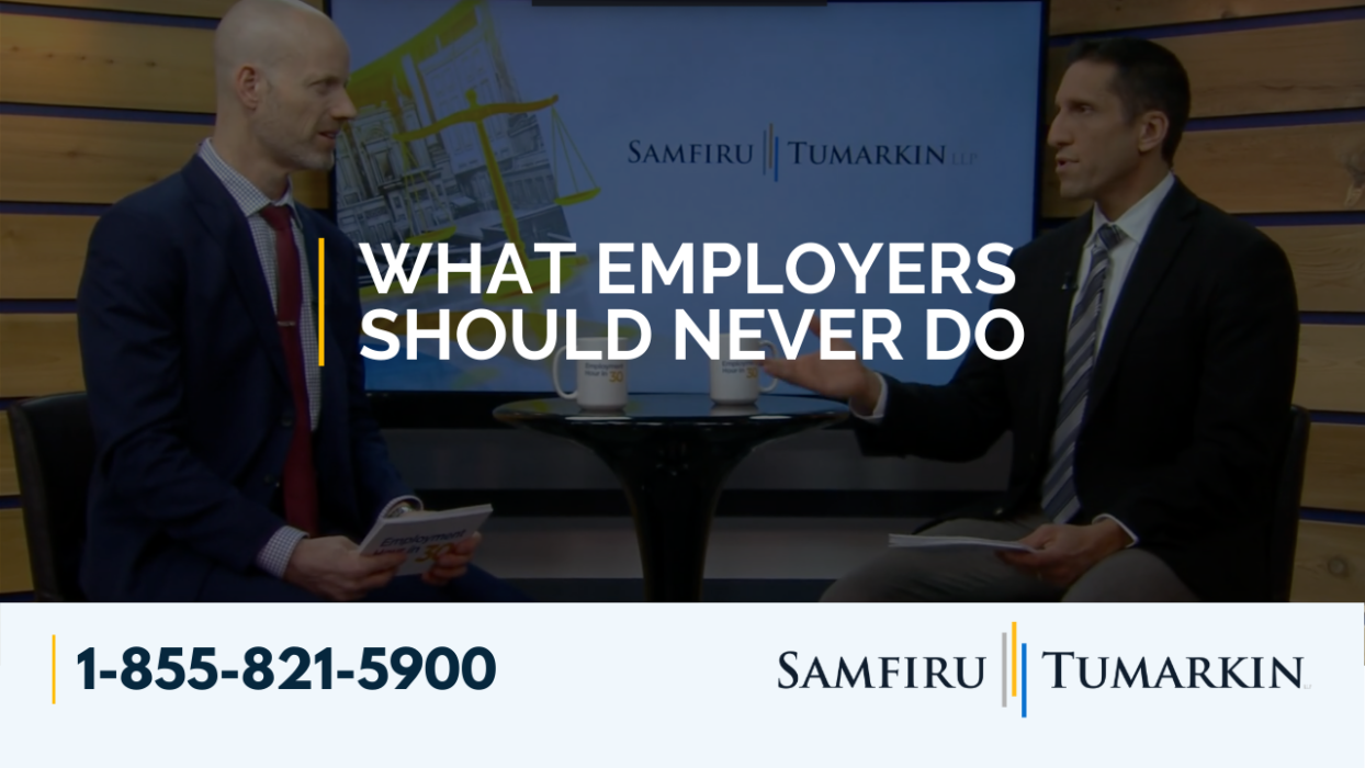 What Employers Should Never Do  Employment Law Show TV – S4 E11