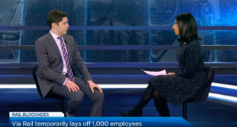 Employment lawyer Jon Pinkus is interviewed by Global's Farah Nasser about layoffs at Via Rail, and why they're owed severance pay.