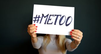 #Metoo Movement Woman Holding Sign