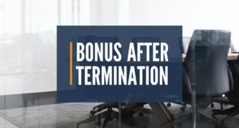 bonus after termination