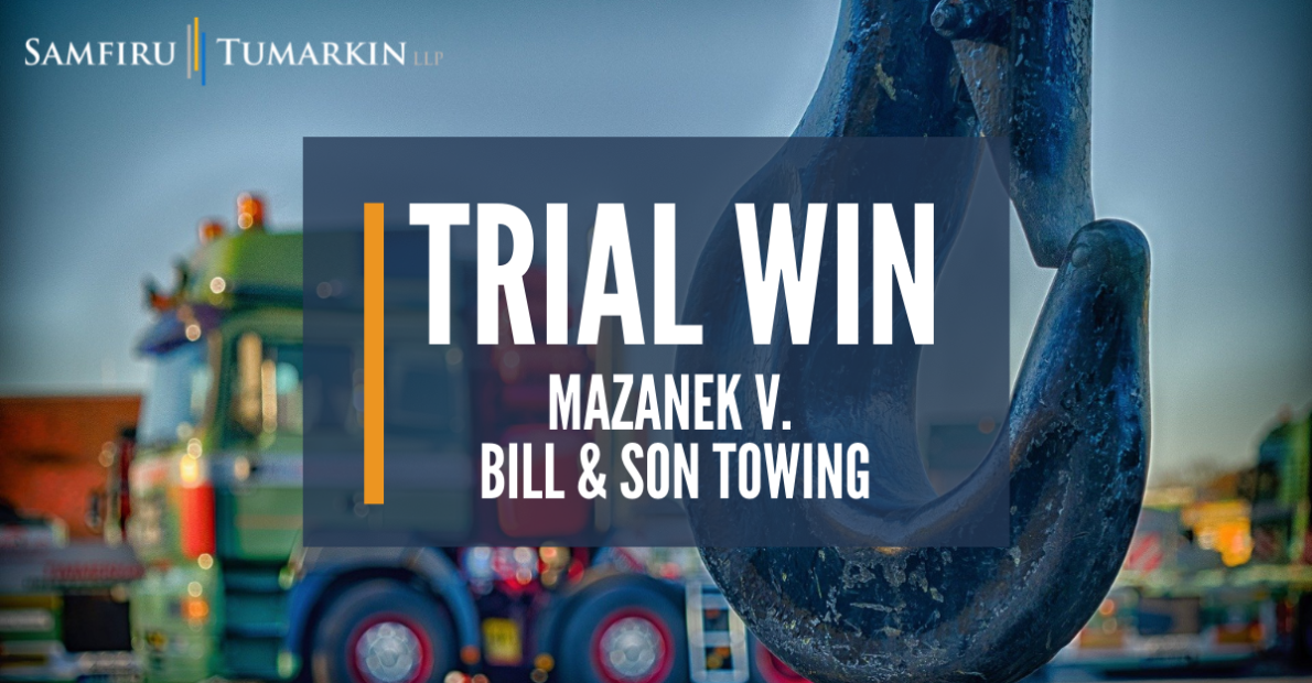 Mazanek v. Bill & Son Towing
