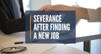 severance after finding a new job