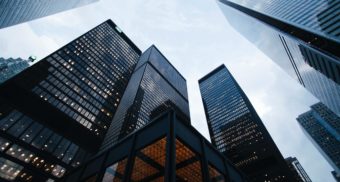 Image of Skyscrapers, Canada's big five banks shift away from vaccine policy in the workplace, Big Banks