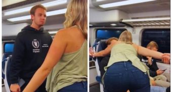 A 30-year-old woman verbally harasses four german tourists during a xenophobic rant on a New Jersey transit train. She has lost her job as a senior talent acquisition specialist at Capital Rx as a result.