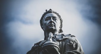 A marble statue of Queen Victoria, for whom Victoria Day is celebrated in Ontario.