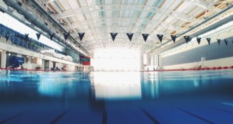 An indoor pool that utilizes technology provided by companies like Dehumidified Air Solutions