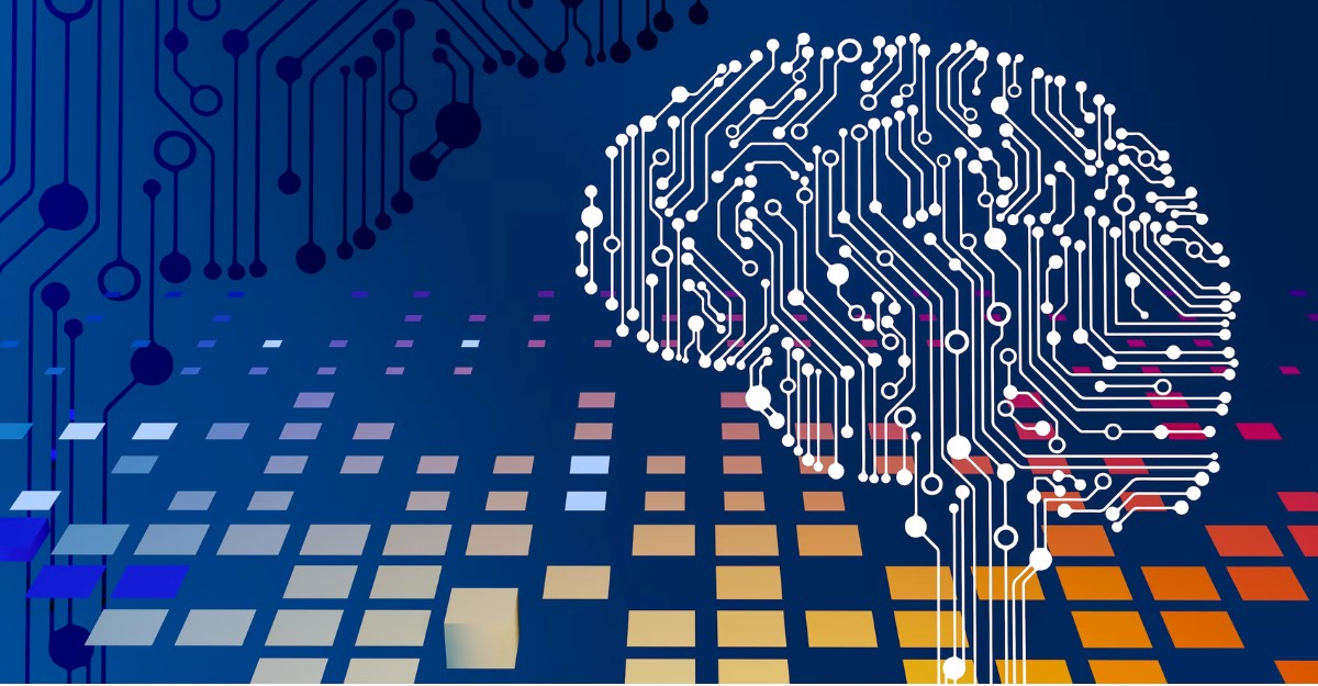 A photo of a circuit board creating the shape of a human brain. (Photo: Steve Johnson / Unsplash)