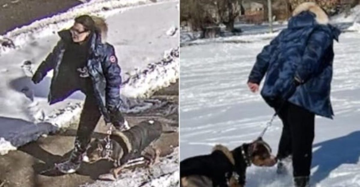 Patrycja Siarek with her pet shortly after the dog bite incident in Little Norway Park in Toronto.