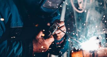 A photo of a welder at work. (Photo: Christopher Burns / Unsplash)