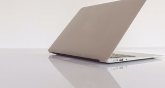 A laptop computer, potentially using chips manufactured by Onsemi.