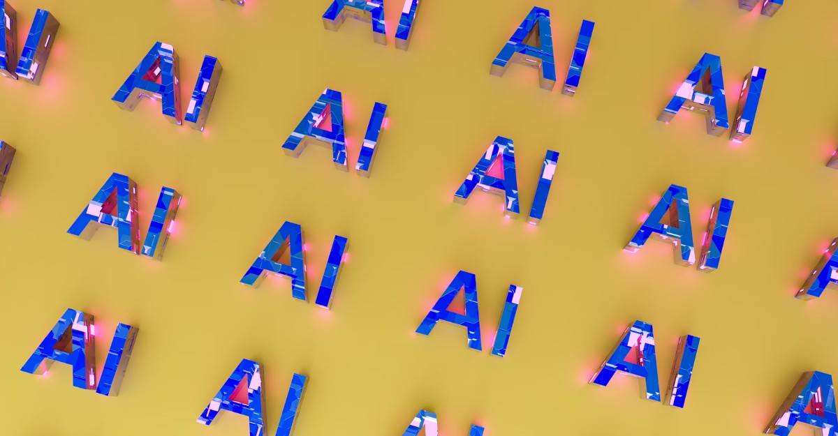 A futuristic 3D rendering of the word 