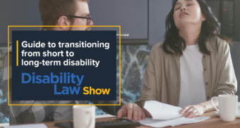 Disability Law Show thumbnail concerned man and woman at table with paperwork