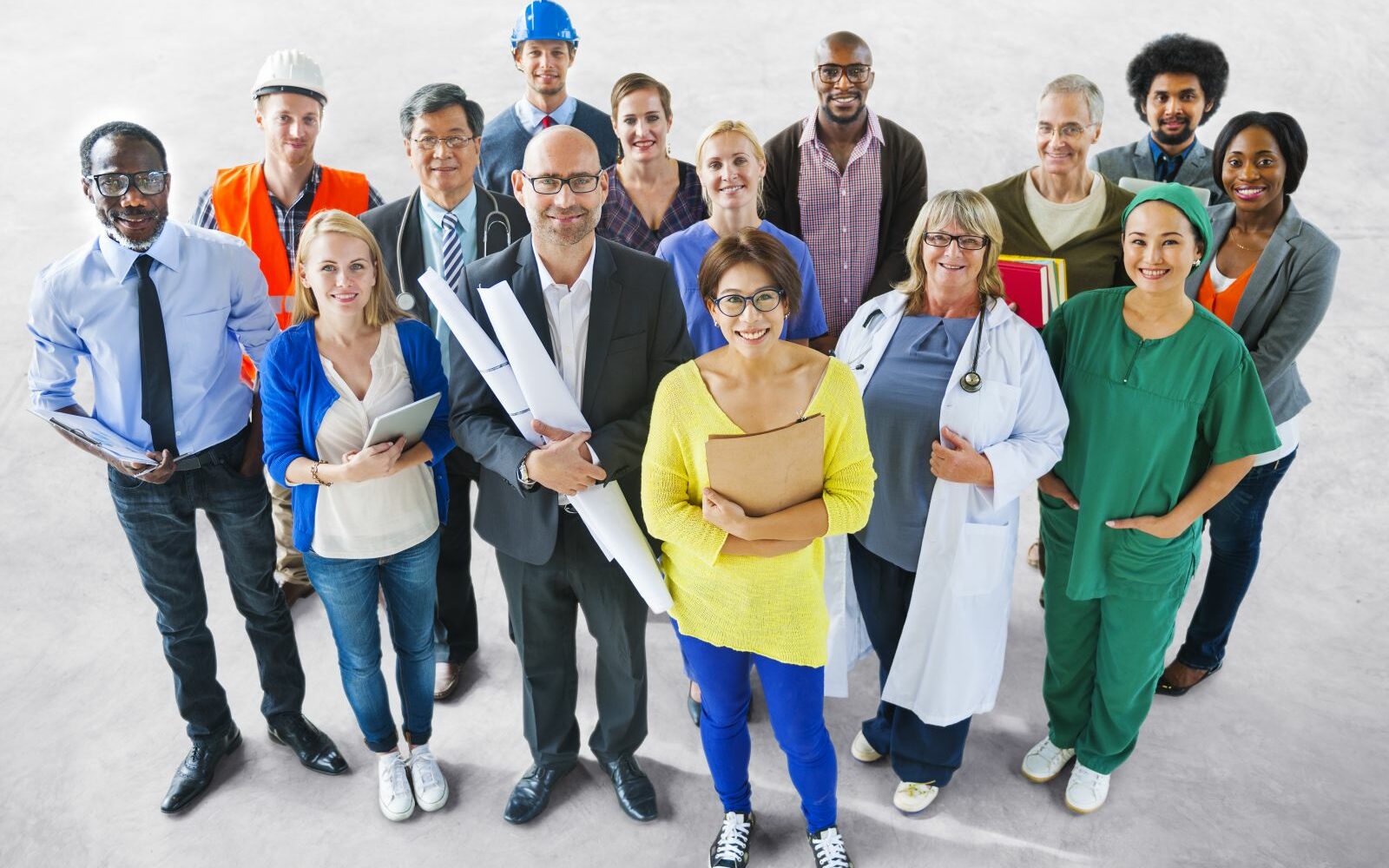 A gathering of people employed in different jobs in Toronto and the GTA, that have been helped by Toronto employment lawyers at Samfiru Tumarkin LLP.