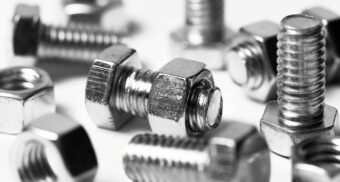 A number of screws and nuts.