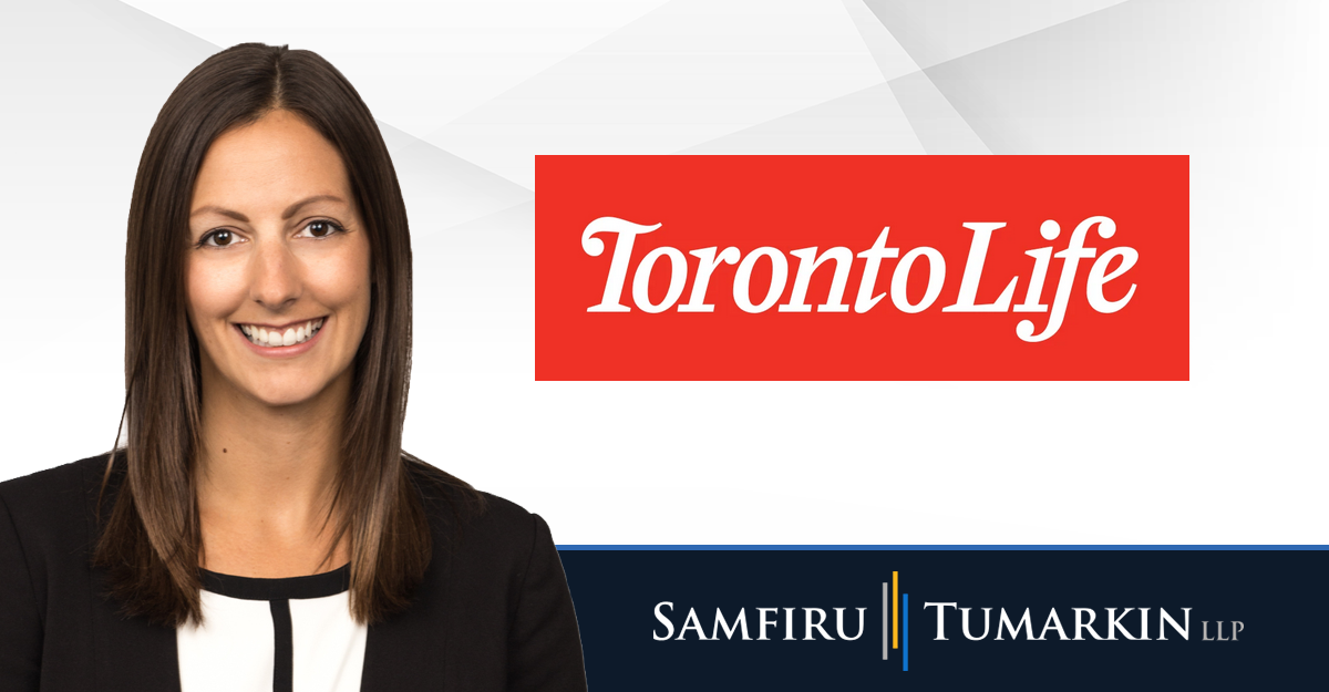 Employment Lawyer Jennifer Corbett with Toronto Life