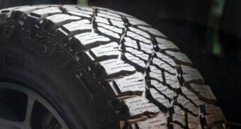 A photo of a truck tire. (Photo: Rob Wingate / Unsplash)