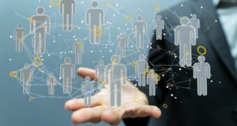 Illustration showing professional relationships and business contacts, representing a non-solicitation clause in an Alberta employment contract