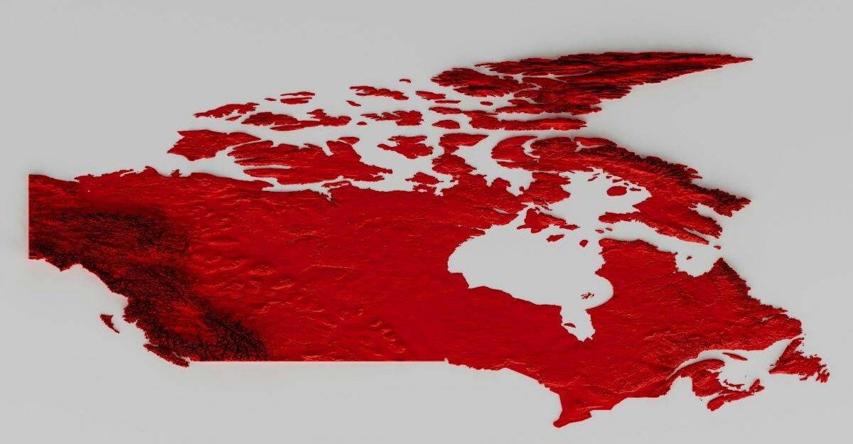 A rendering of Canada, which Statistics Canada provides focused information about.