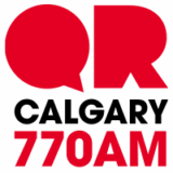 The logo for Corus radio station QR Calgary 770 AM.