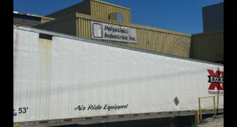 The Polyethics Industrial building in Orillia, Ontario.